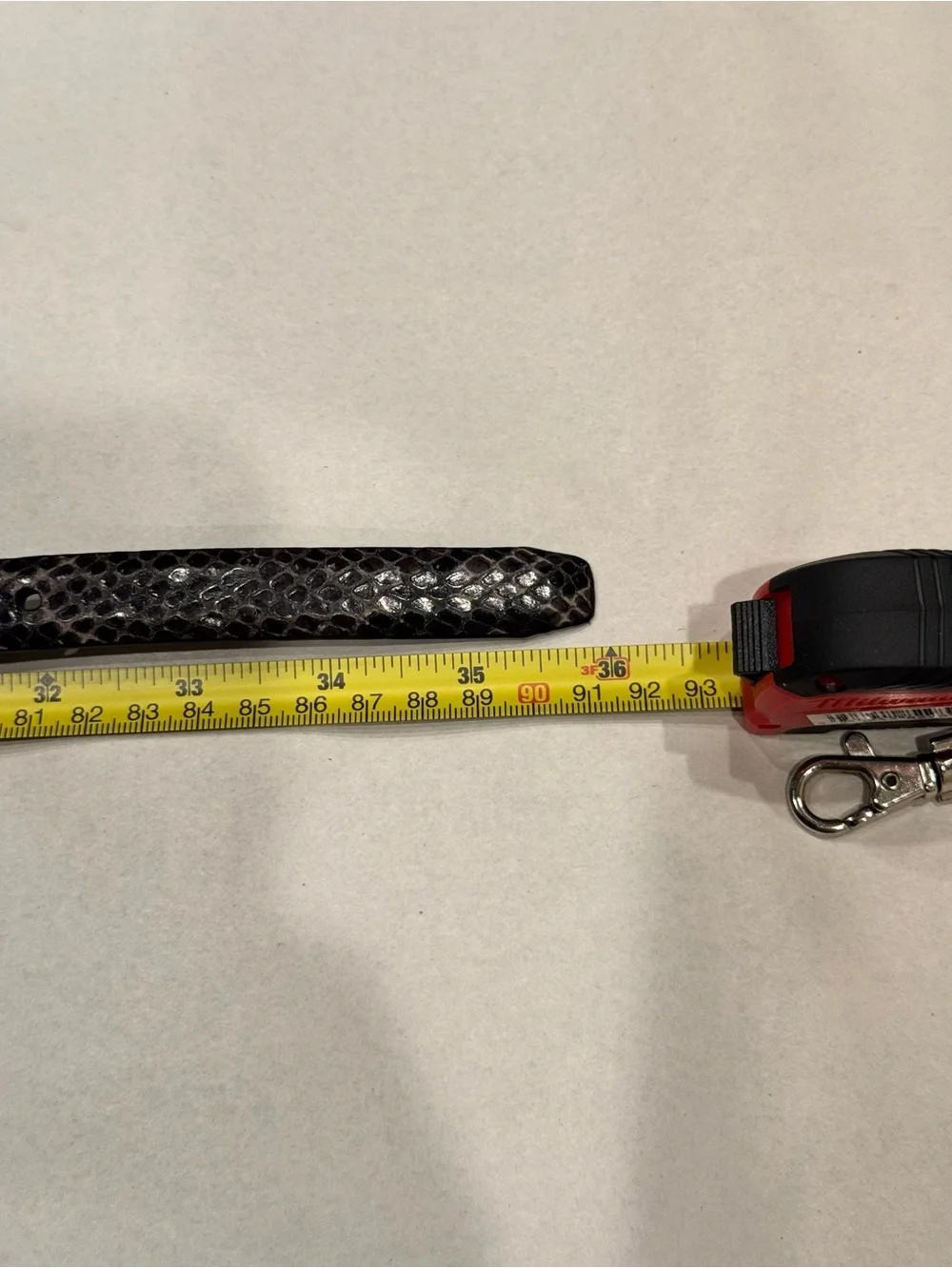 Brighton Women’s Vintage Black Snakeskin Print‎ Belt Size M30 C3603 Silver Tone
